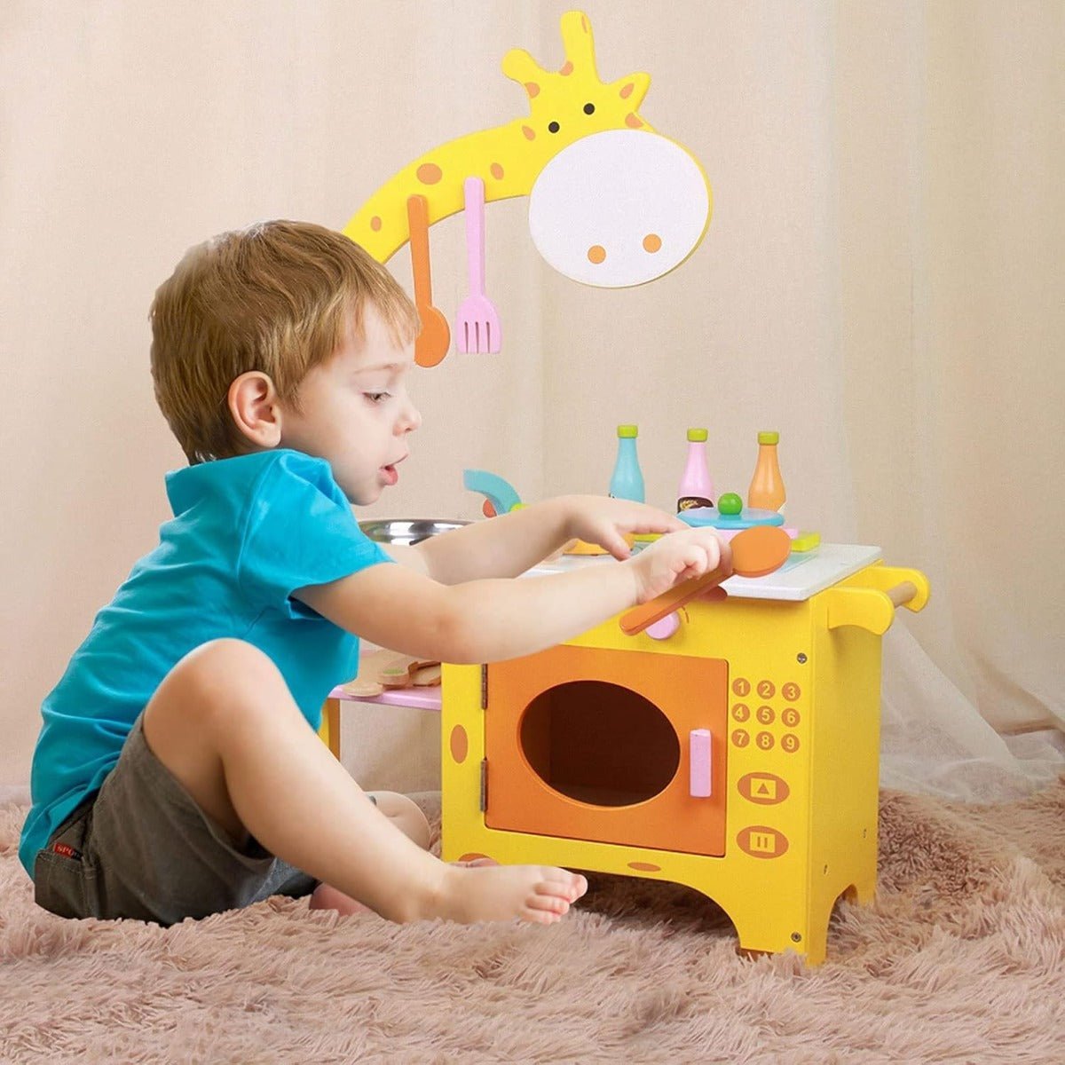 Giraffe Kitchen Set MSN15029 - Colorland Toys