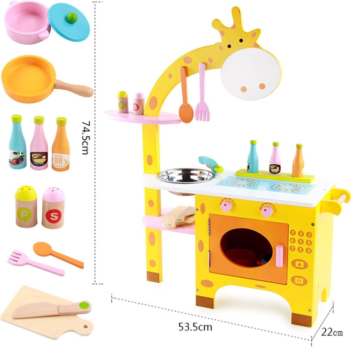 Giraffe Kitchen Set MSN15029 - Colorland Toys