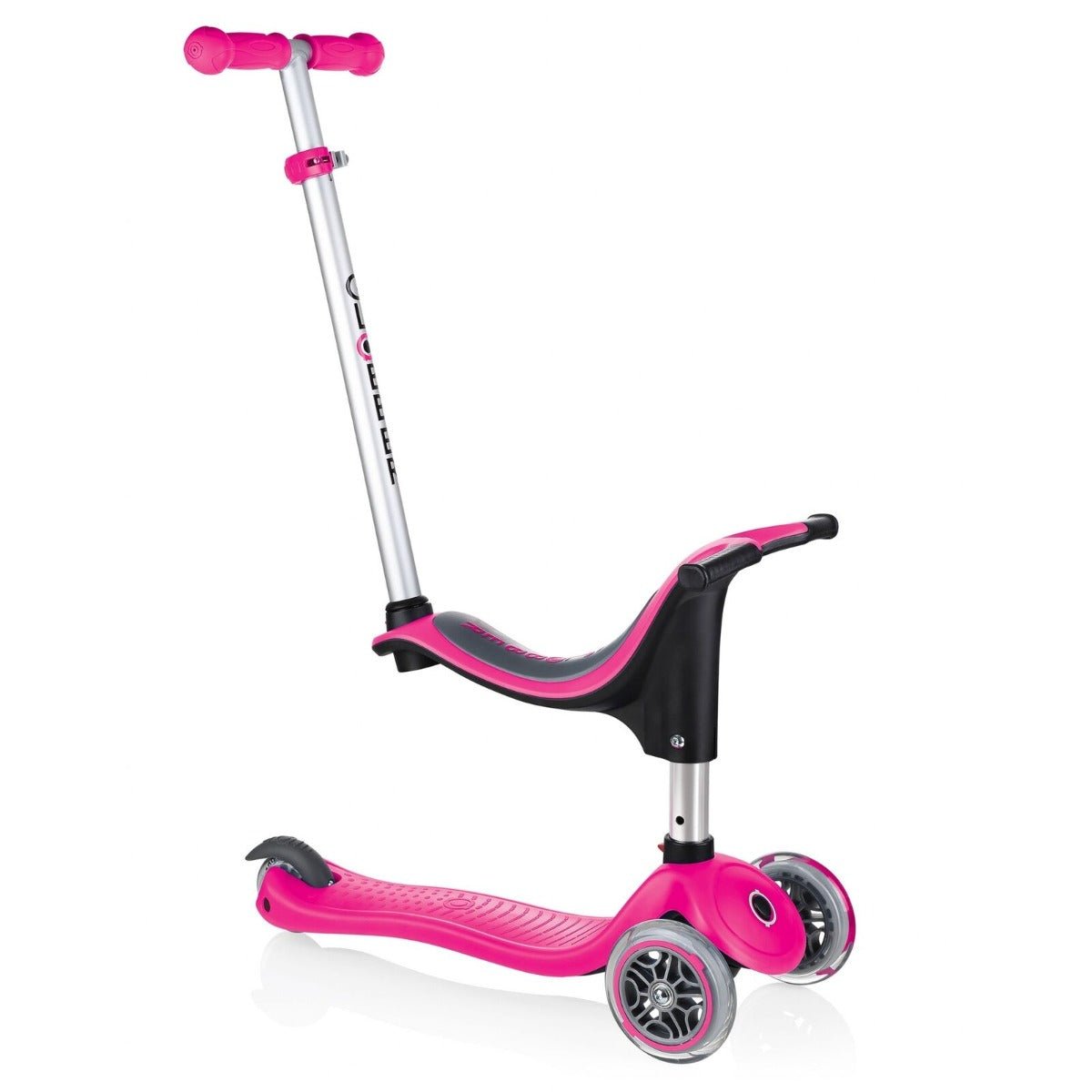 Globber Evo 4in1 Scooter With Lights Pink 452 - 110 - Colorland Toys