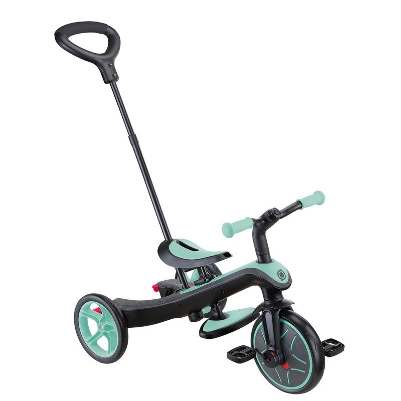 Globber Explorer Trike 4 in 1 Convertible Kids Tricycle – Mint Green - Colorland Toys
