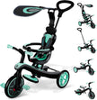 GLOBBER Explorer Trike 4-in-1 Pro Turquoise – Tricycle & Balance Bike