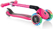 Globber Junior Foldable Lights Scooter Neon Pink 437-110