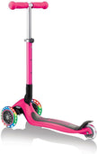 Globber Junior Foldable Lights Scooter Neon Pink 437-110