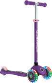 Globber Primo 3 Wheel Scooter Light Up Wheels 3-7Y 50kg (Dark Purple)