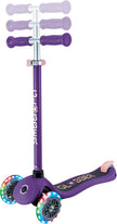 Globber Primo 3 Wheel Scooter Light Up Wheels 3-7Y 50kg (Dark Purple)