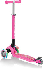 Globber Primo Foldable Fantasy Lights - Neon Pink/Flowers 434 - 110 - Colorland Toys