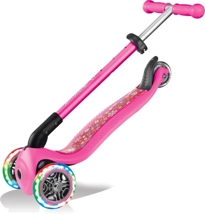 Globber Primo Foldable Fantasy Lights - Neon Pink/Flowers 434-110 — image 10