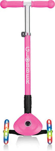 Globber Primo Foldable Fantasy Lights - Neon Pink/Flowers 434-110