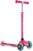 Globber Primo V2 Scooter With Lights And Griptape - Fuchsia/Pink