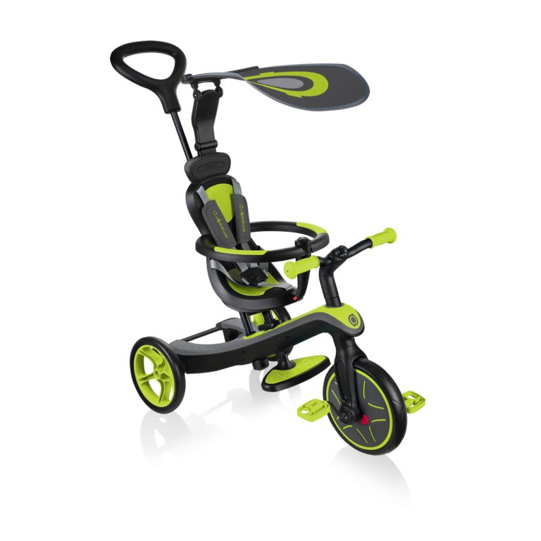Globber Trike - Explorer 4 In 1 Lime Green - Colorland Toys