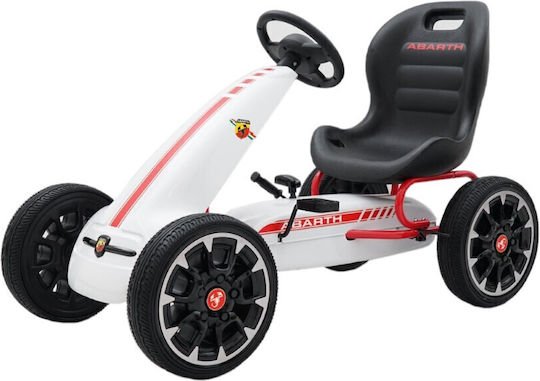 Go Cart Abarth Pedal Car White LB-9388A/PB9388A — image 1