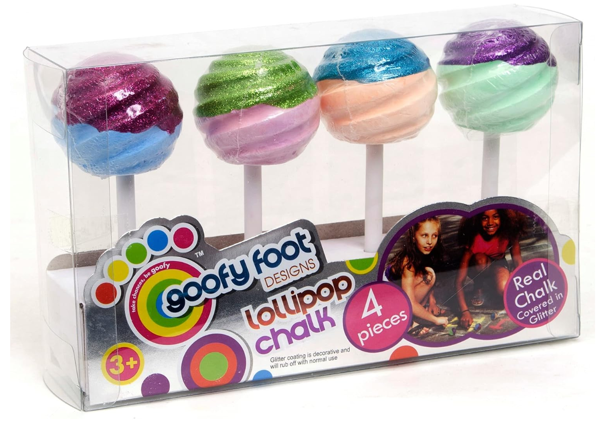 Goofy Foot 4pc Lollipop Chalk 56181 - Colorland Toys