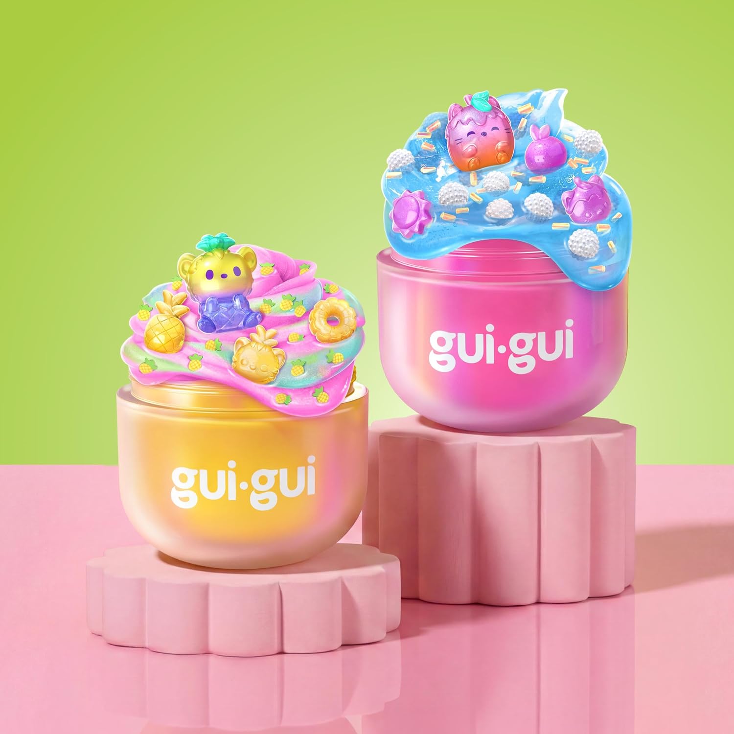Gui Gui Slime Fruity Glow Deluxe Twin Pack Pack 90761 - Colorland Toys
