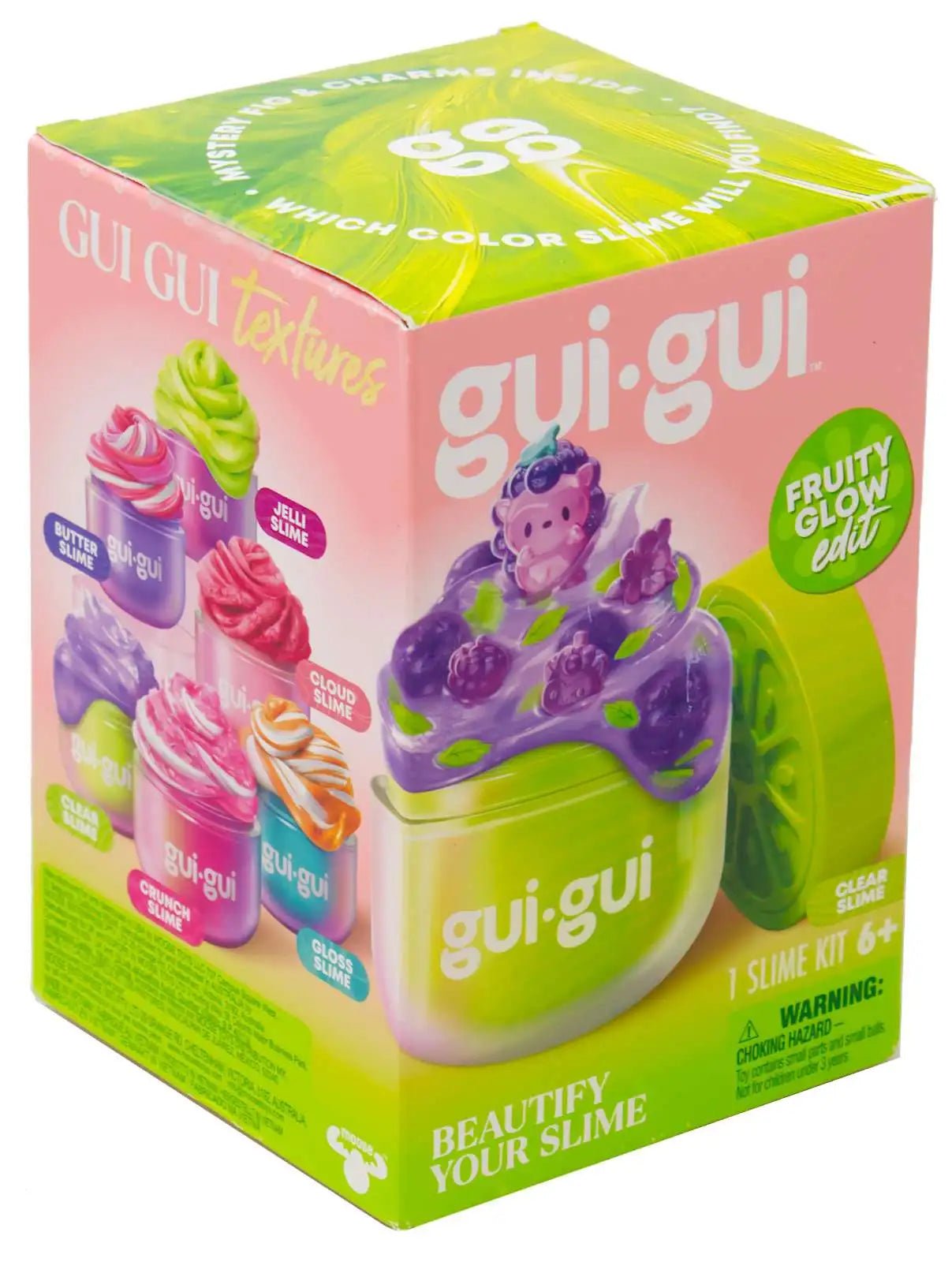 Gui Gui Slime Fruity Glow Single Pack Assorted 90767/90440 - Random Selection - Colorland Toys