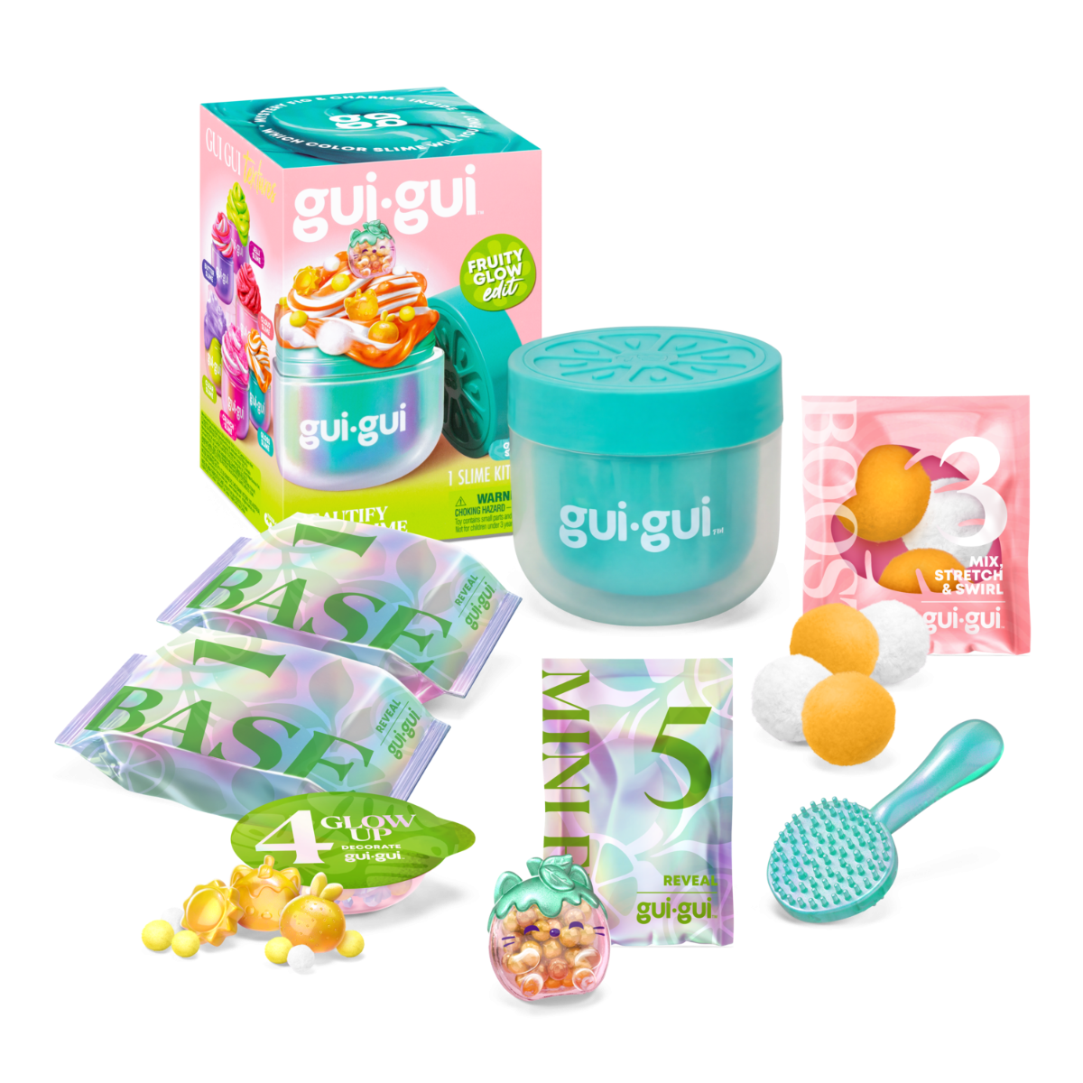 Gui Gui Slime Fruity Glow Single Pack Assorted 90767/90440 - Random Selection - Colorland Toys
