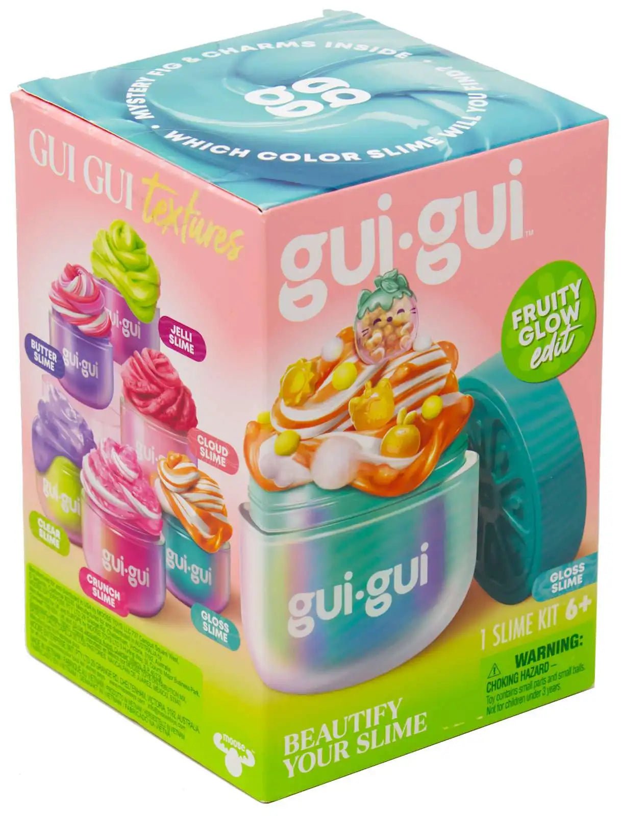 Gui Gui Slime Fruity Glow Single Pack Assorted 90767/90440 - Random Selection - Colorland Toys