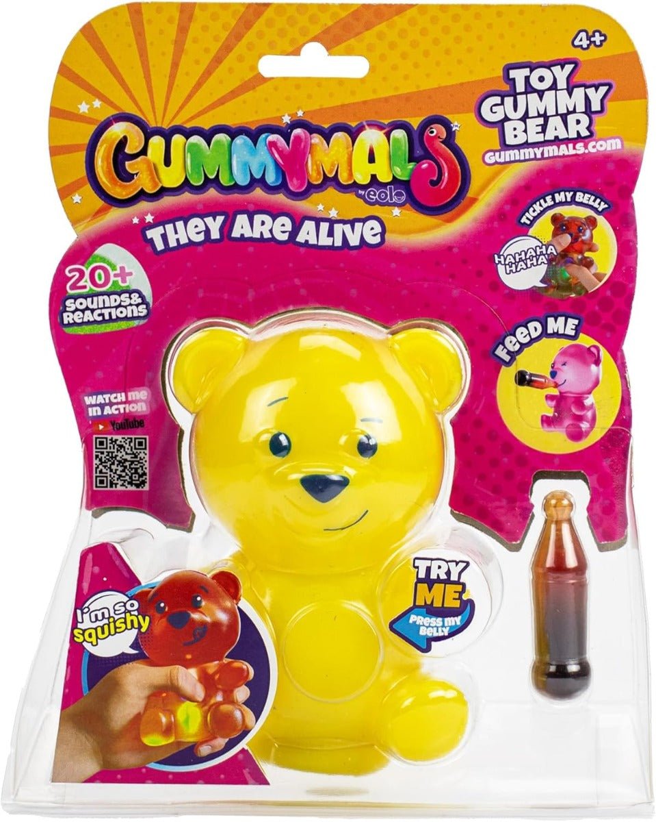 Gummymals Rubbery Squeezable Gummy Bear Shape Yellow - Colorland Toys
