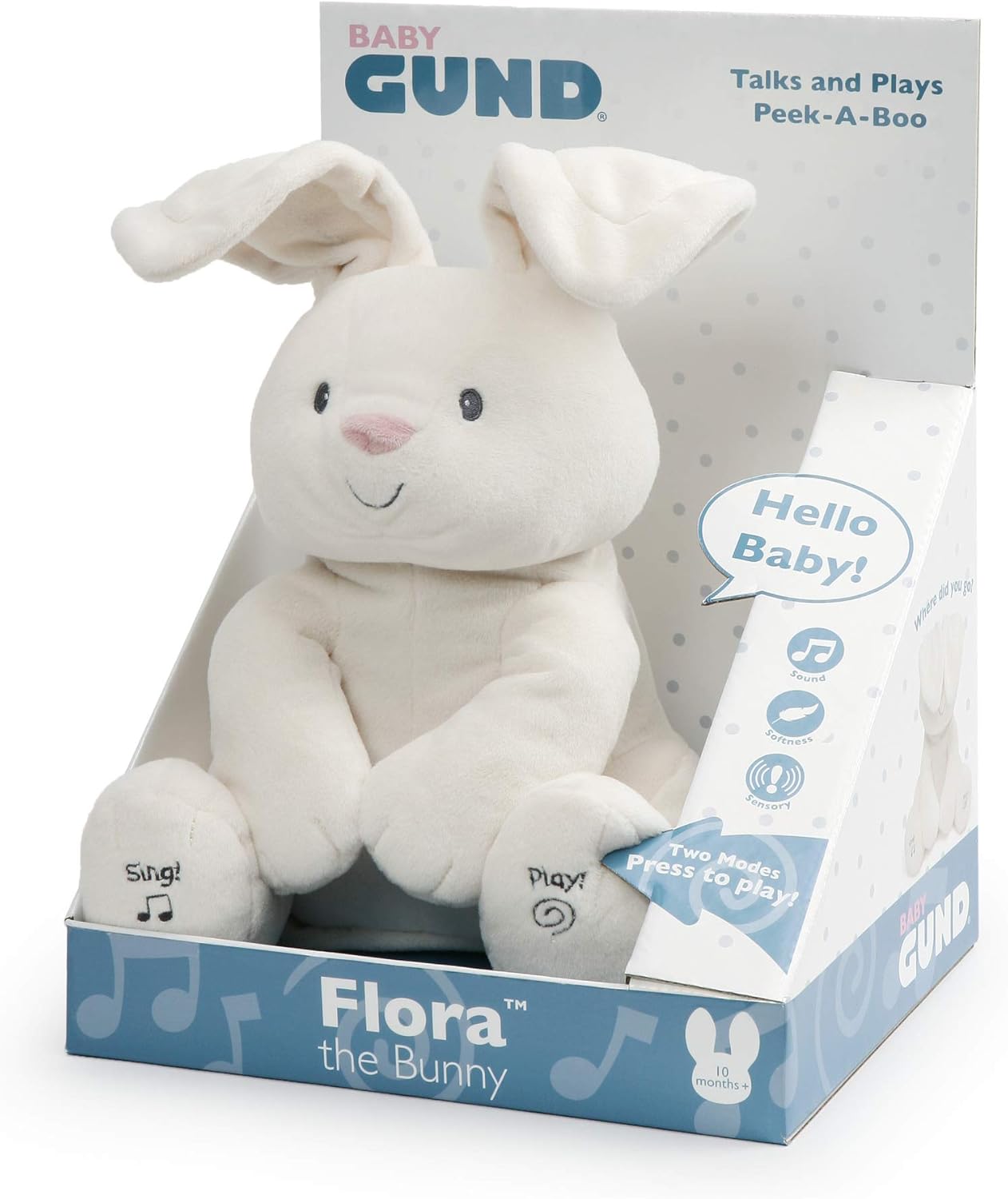 Gund Animated Flora The Bunny 12inch 6052939 - Colorland Toys