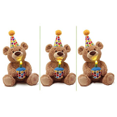 GUND Happy Birthday Teddy Animated Plush 17in 6055576 - Colorland Toys
