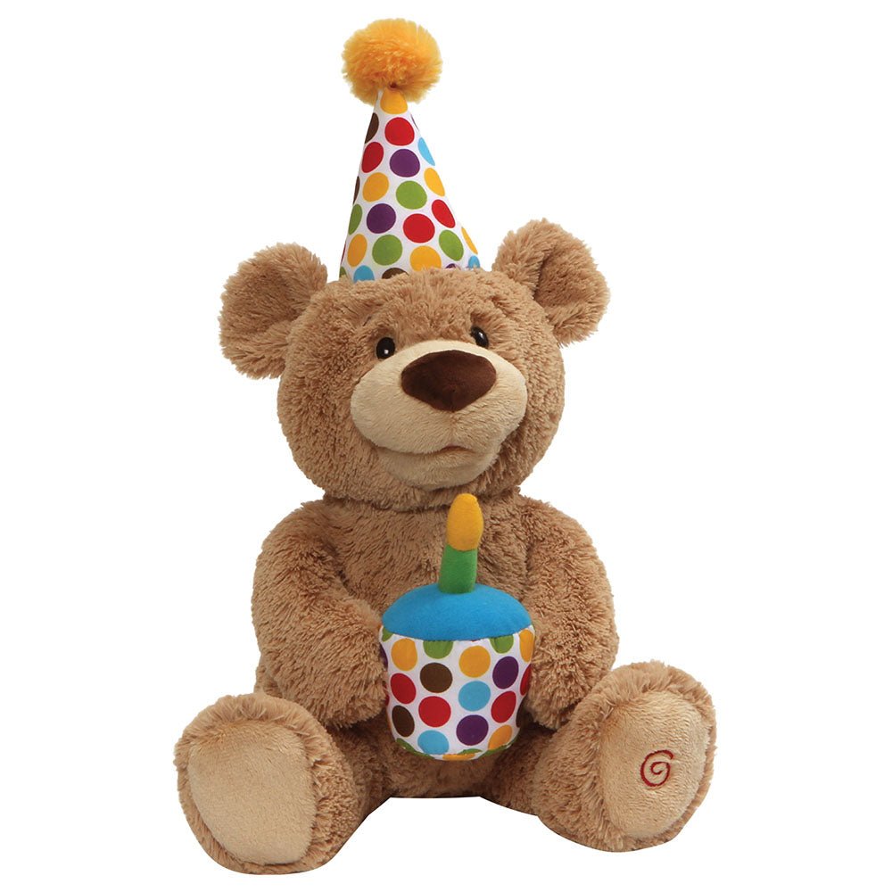 GUND Happy Birthday Teddy Animated Plush 17in 6055576 - Colorland Toys