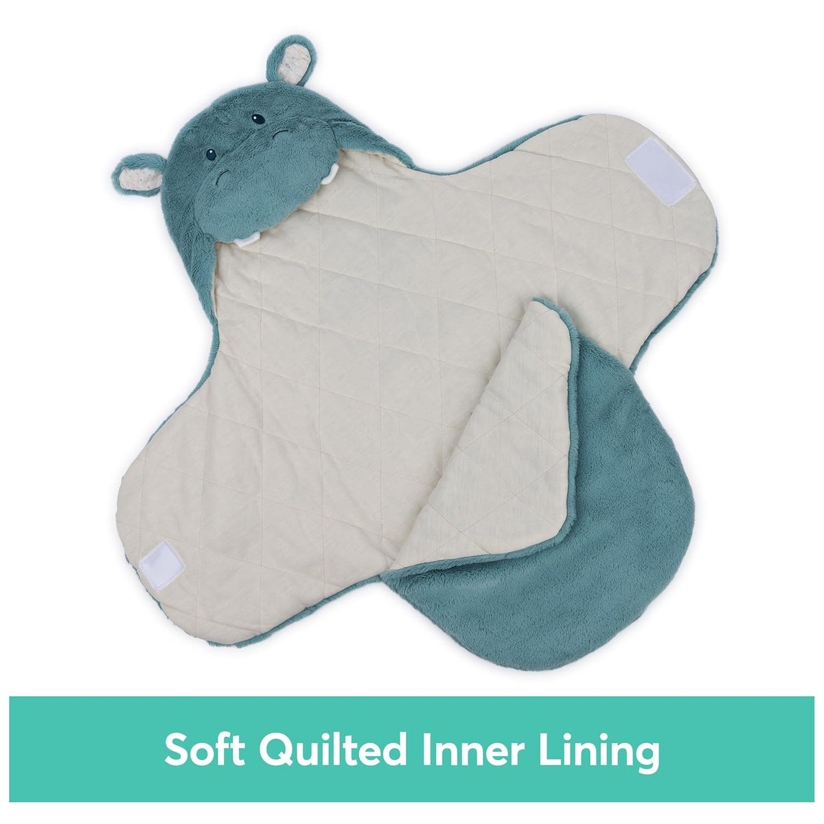 Gund Oh So Snuggly Blanket Wrap Hippo 6066059 — image 2