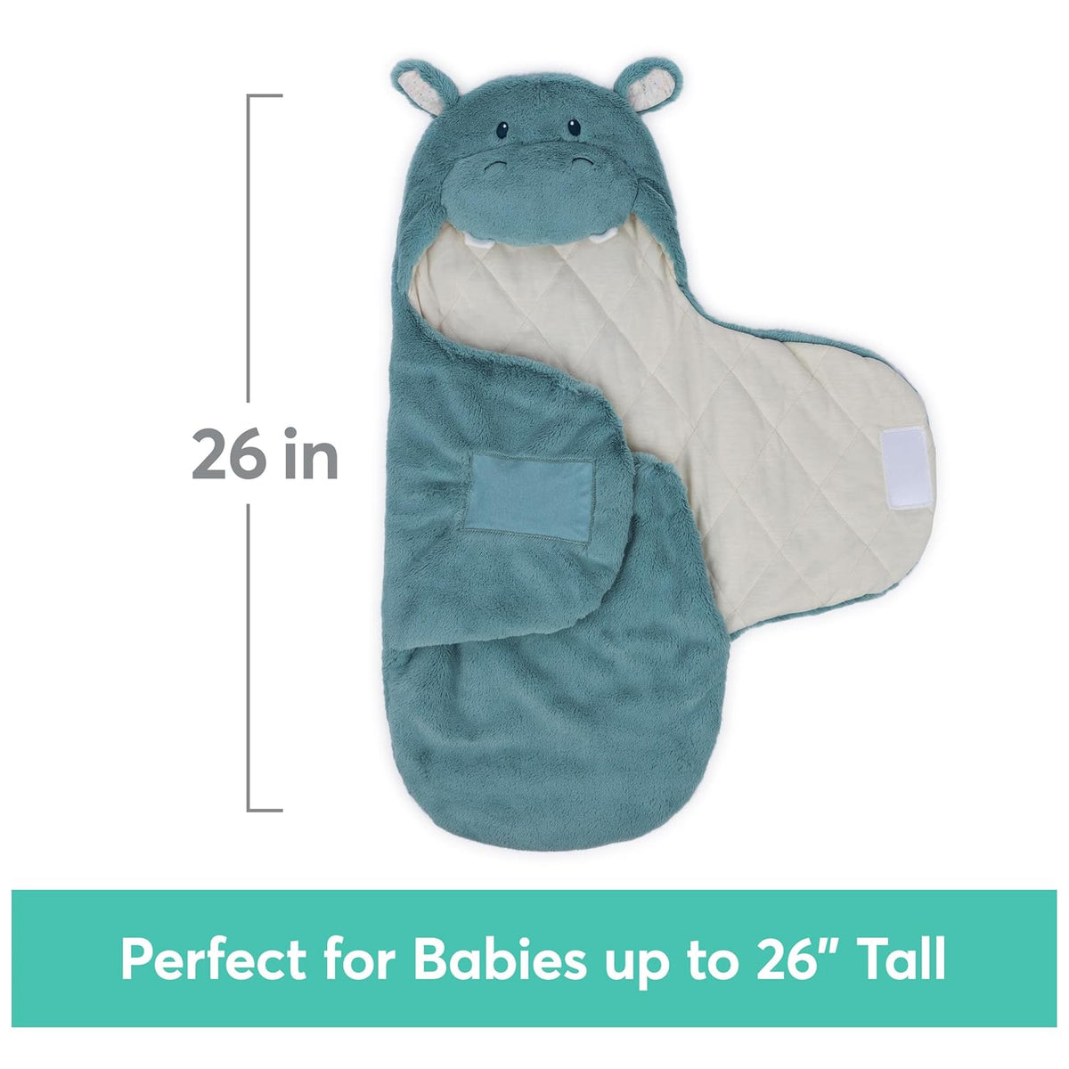 Gund Oh So Snuggly Blanket Wrap Hippo 6066059 — image 6