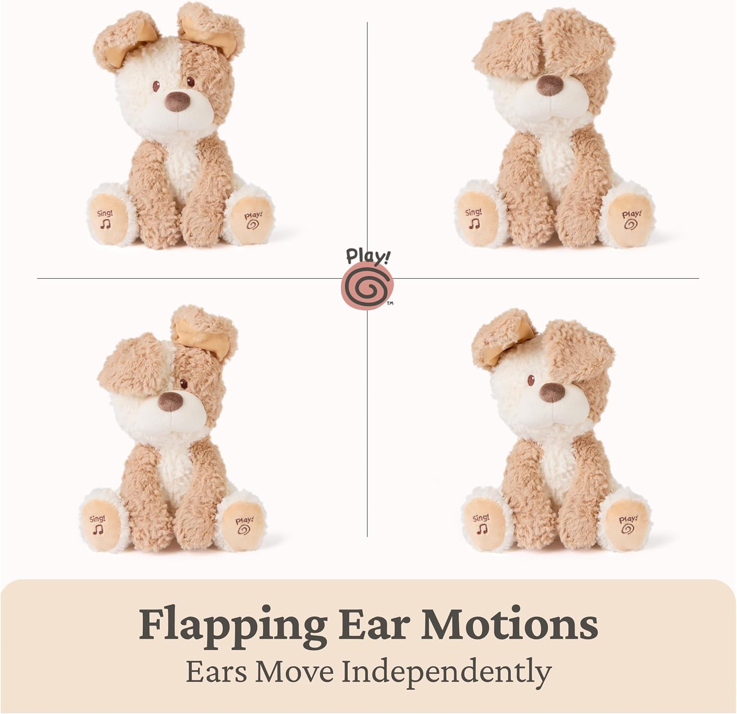 Gund Peeki The Puppy Animated 6072443 - Colorland Toys