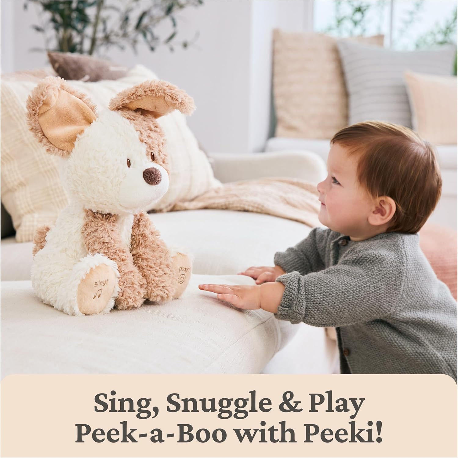 Gund Peeki The Puppy Animated 6072443 - Colorland Toys