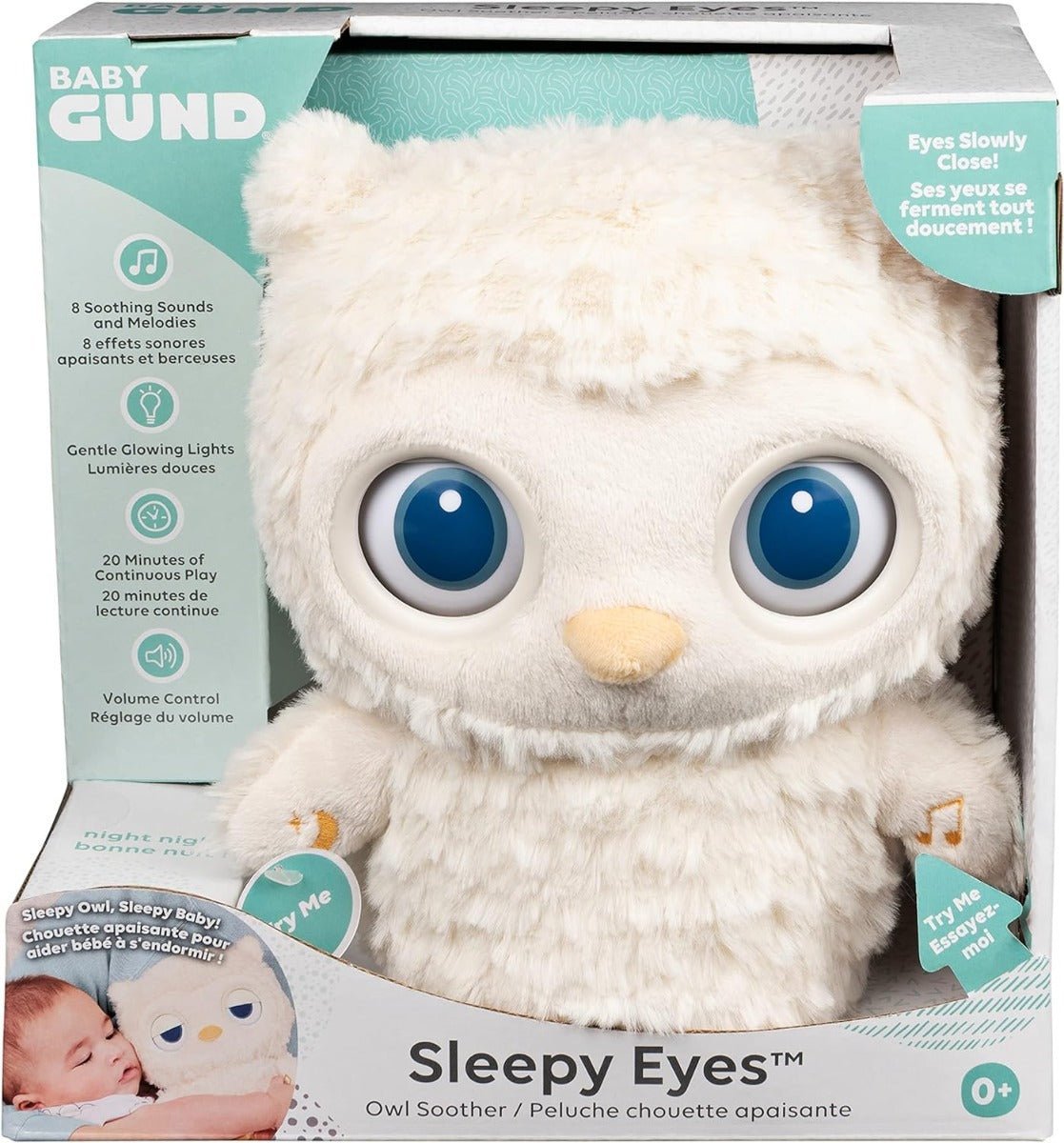 Gund Sleepy Eyes Owl Soother 6061071 — image 8