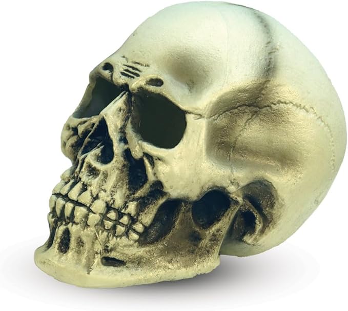 Halloween Green Light-Up Skull 299092 — image 3