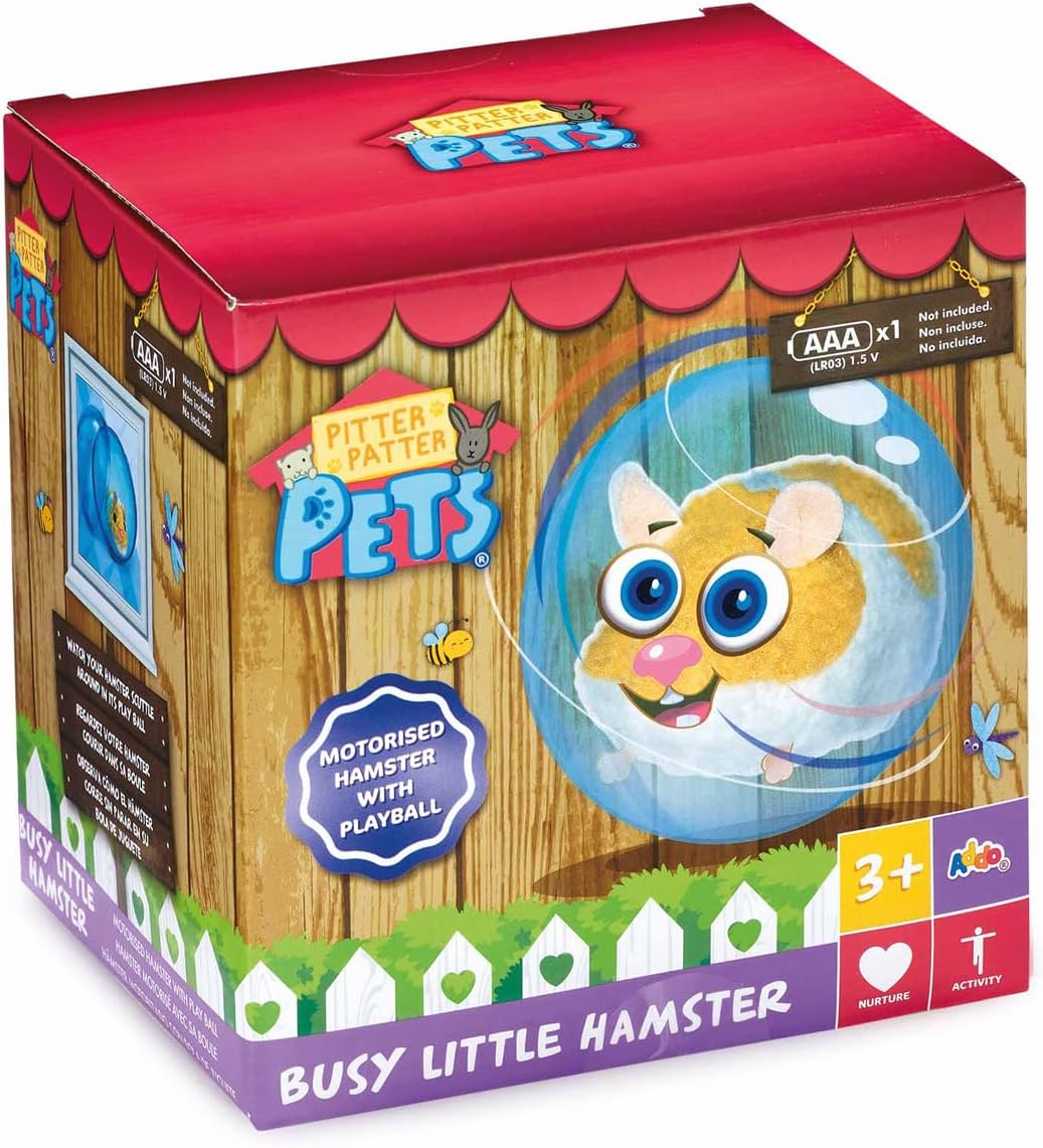 Addo Pitter Patter Pets Busy Little Hamster with Playball 315-11152-B - Colorland Toys