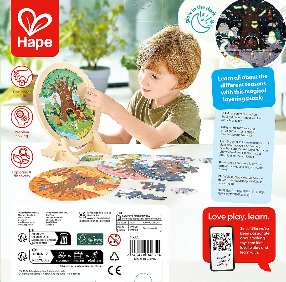 Hape 4 Seasons Layer Puzzle E1653 — image 3
