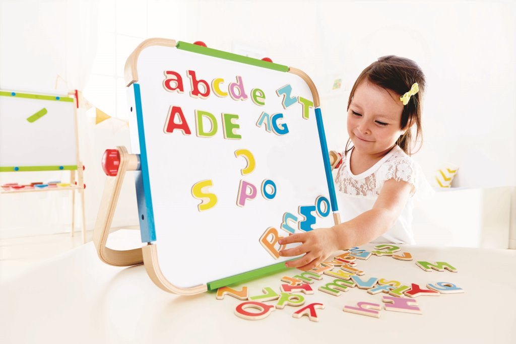 Hape ABC Wooden Magnetic Letters w/ Cloth Bag 52pcs — image 3