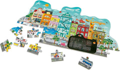 Hape Animated City Puzzle E1629 - Colorland Toys