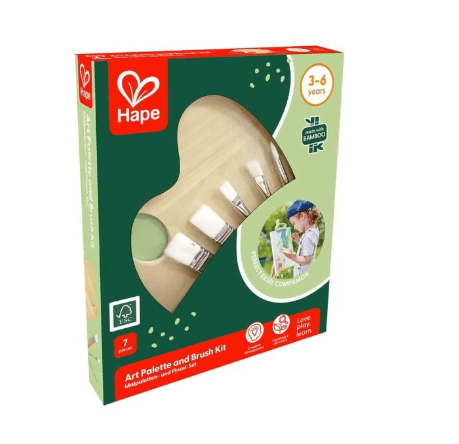 Hape Art Palette and Brush Kit E2013 - Colorland Toys