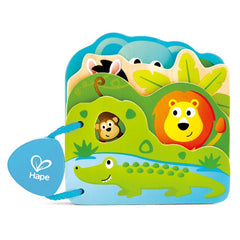 Hape Baby's Wild Animal - Themed Educational Wooden Book - Colorland Toys