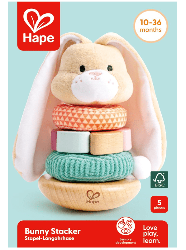 Hape Bunny Stacker E0107 - Colorland Toys