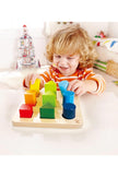 Hape Color and Shape Sorter – 9 Piece Educational Toy