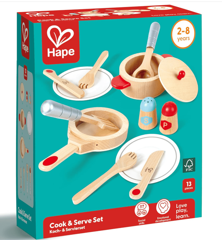 Hape Cook & Serve Set E3150 - Colorland Toys