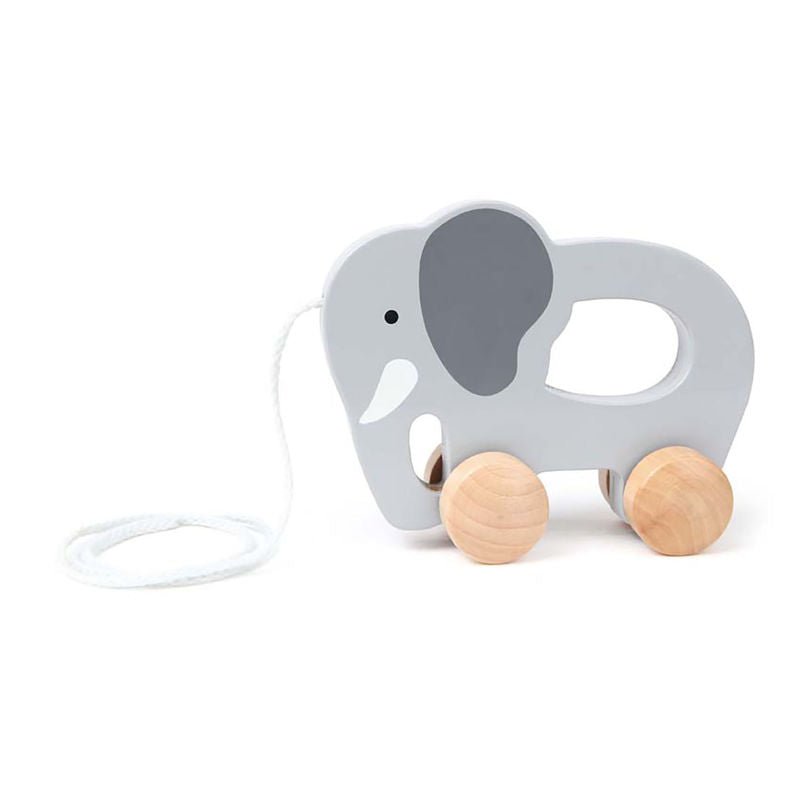 Hape Elephant-Themed Push & Pull Along Toy — image 1