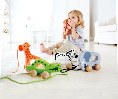 Hape Elephant-Themed Push & Pull Along Toy — image 2