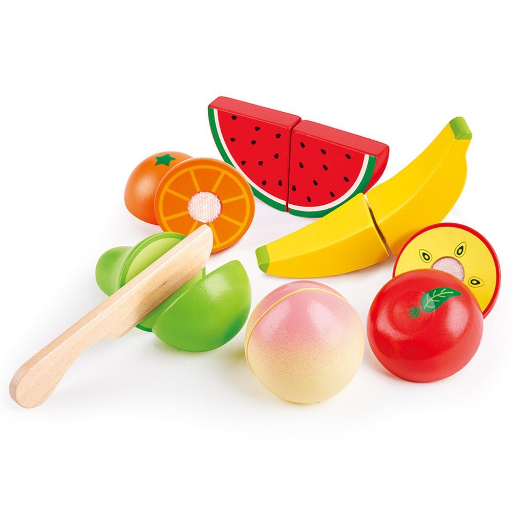 Hape Farm Shop Fruit Wooden Playset 7 pcs - Colorland Toys