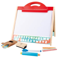 Hape - Foldable Double - side Tabletop Store & Go Easel - Colorland Toys