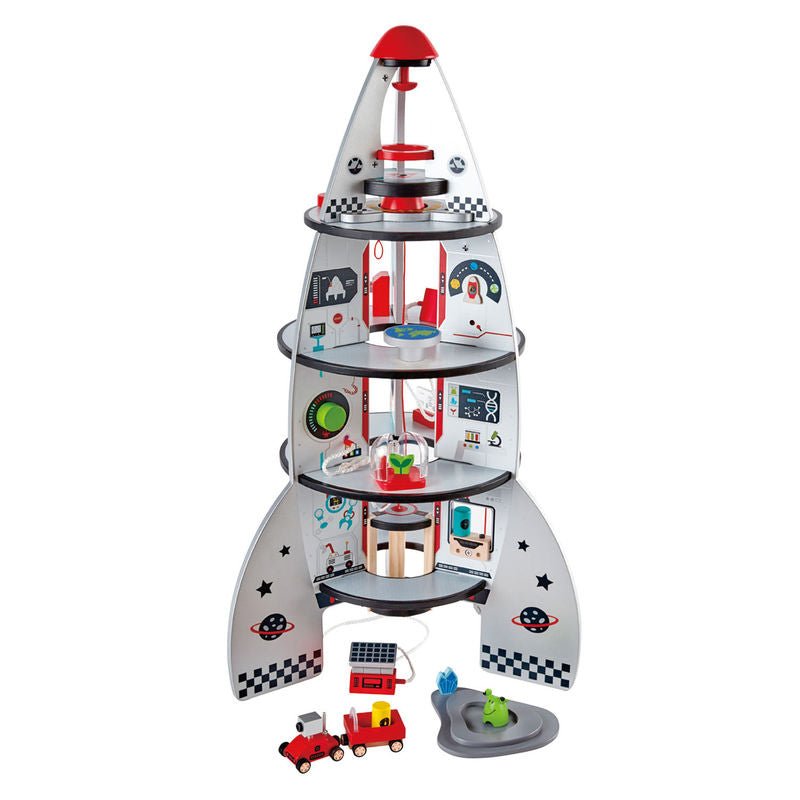 Hape Four - Stage Rocket Ship E3021 - Colorland Toys