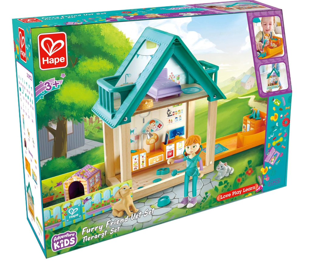 Hape Furry Friend Vet Set E3408 - Colorland Toys