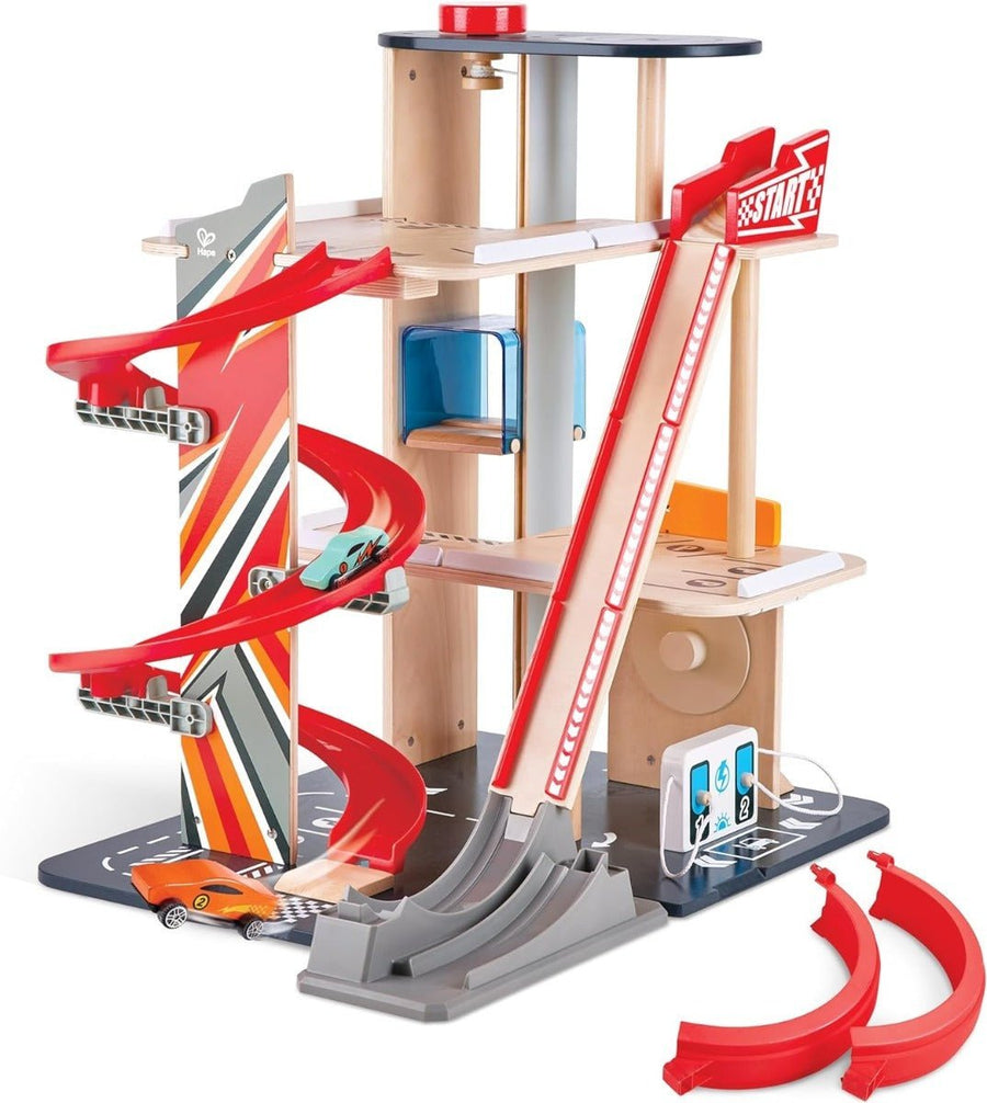 Hape Gearhead Stunt Garage Wooden Toy Car E3019 — image 2