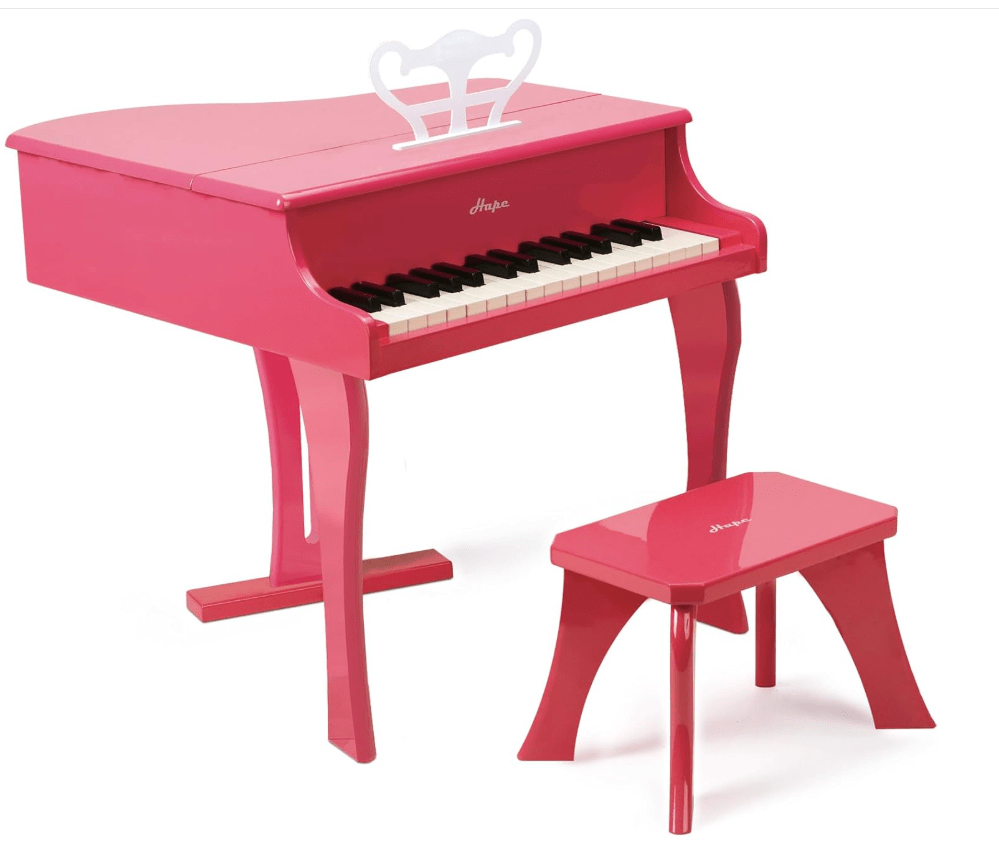 Hape Happy Grand Piano Pink E0319 - Colorland Toys