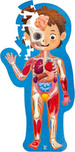 Hape Human Body Jigsaw Puzzle 60pcs w/ 10 pcs Wooden Body Parts