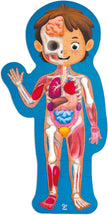 Hape Human Body Jigsaw Puzzle 60pcs w/ 10 pcs Wooden Body Parts