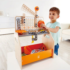 Hape Junior Inventor Discovery Scientific Wooden Workbench 58pc - Colorland Toys